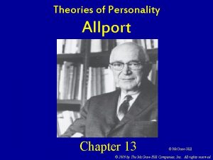 Allport theory