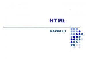 HTML Veba III Debljina ivica tabele i elija