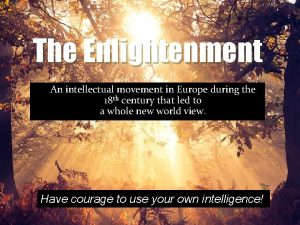 Intellectual movement in europe