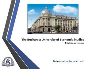 The bucharest university of economic studies ranking