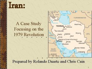 Iran A Case Study Focusing on the 1979