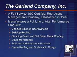 Garland company locations