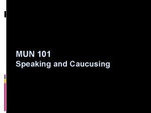 Mun 101