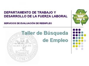 DEPARTAMENTO DE TRABAJO Y DESARROLLO DE LA FUERZA