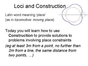 Loci latin meaning