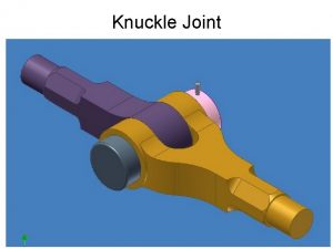 Design procedure of knuckle joint
