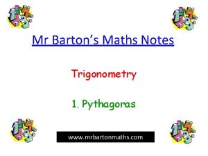 Mr barton maths trigonometry