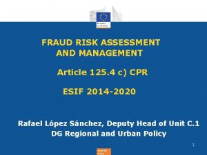 Fraud risk assessment