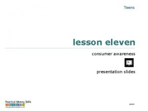 Lesson eleven consumer awareness