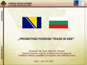 Foreign trade chamber of bosnia and herzegovina