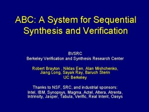 Abc synthesis