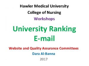 Hawler medical university college of nursing