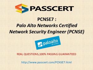Pcnse certificate