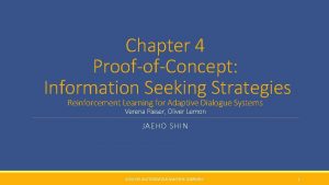 Chapter 4 ProofofConcept Information Seeking Strategies Reinforcement Learning