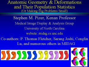 Anatomic Geometry Deformations and Their Population Statistics Or