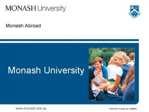 Monash uni study abroad