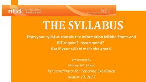 Kom syllabus Kom syllabus