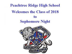 Peachtree ridge high school counselors
