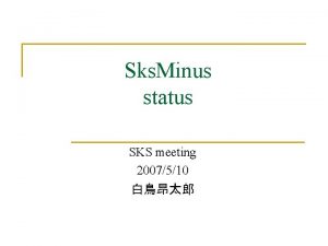 Status sks Status sks