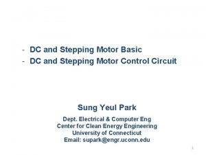 DC and Stepping Motor Basic DC and Stepping