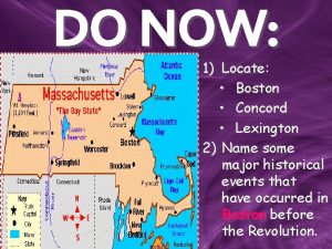 Lexington and concord activity Lexington and concord activity