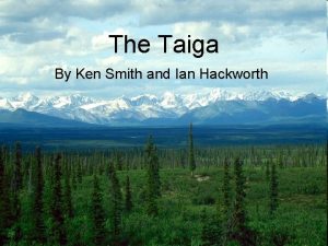 Climatograph of taiga