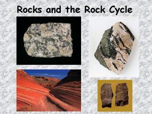 Rocks and the Rock Cycle Three Types of