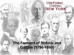 The ferment of reform and culture