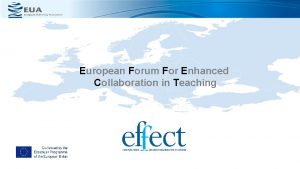 European Forum For Enhanced Collaboration in Teaching European