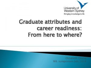 Uws graduate attributes