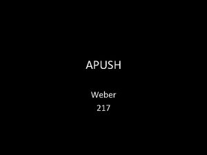 APUSH Weber 217 Ch 6 Reading Test Read