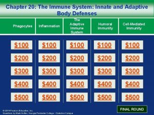 Chapter 20 The Immune System Innate and Adaptive