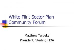 White flint sector plan