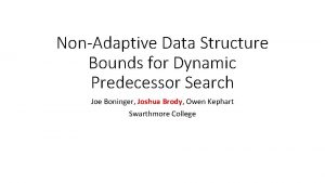 NonAdaptive Data Structure Bounds for Dynamic Predecessor Search