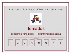 9 letras tomados conciencia fonolgica discriminacin auditiva 1