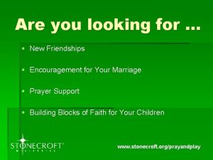 Stonecroft ministries statement of faith