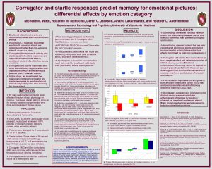 Corrugator and startle responses predict memory for emotional