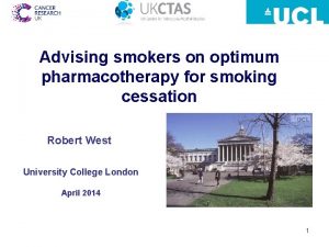 Advising smokers on optimum pharmacotherapy for smoking cessation