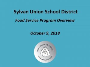 Sylvan union school district lunch menu