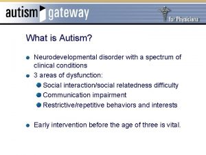 Neurodevelopmental disorders