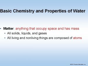 Propeties of water