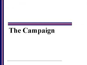 Political campaign organizational structure Political campaign organizational structure