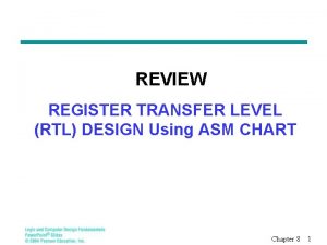 Rtl register transfer level