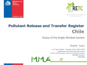 Registro de Emisiones y Transferencias de Contaminantes RETC
