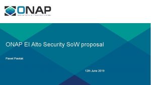 Security proposal presentation