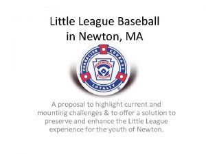 Newton little league
