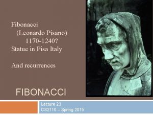 Fibonacci Leonardo Pisano 1170 1240 Statue in Pisa