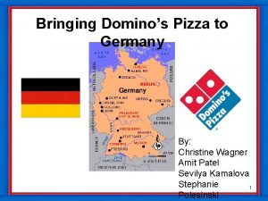 Bringing Dominos Pizza to Germany By Christine Wagner