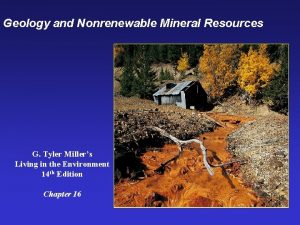 Economic minerals