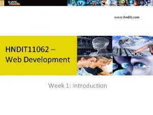 www hndit com HNDIT 11062 Web Development Week